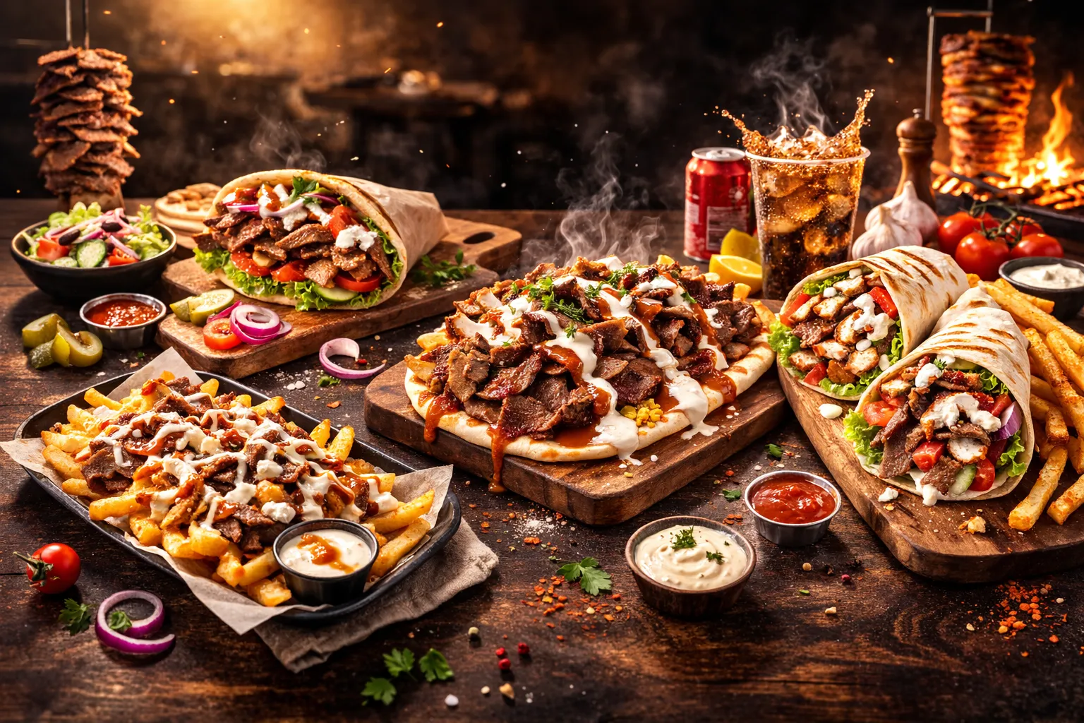 Donair platters, pizza and Mediterranean catering from Dream Donair and Pizza in Argyll, Edmonton